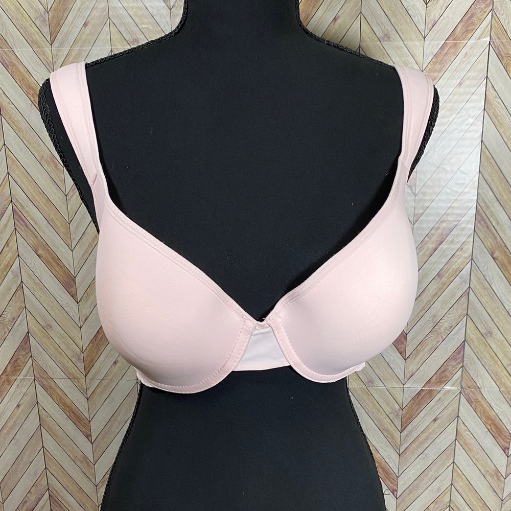 Lucky Brand Underwire Bra Women's 38D Pink Lace Adjustable‎ Straps
